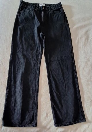Pantalón vaquero ancho negro Springfield