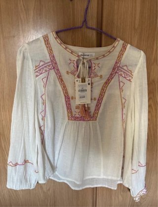 Blusa Brownie Blanca Talla S