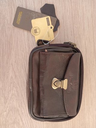 Bolso de Piel New Carety Marrón