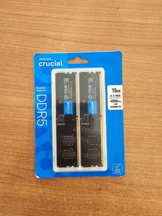 Crucial DDR5 16GB Kit (2x8GB) 4800MHz CL40