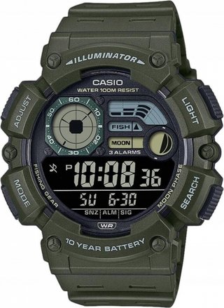 Reloj Casio WS-1500H Pesca Verde Militar