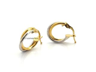 argollas oro 18k