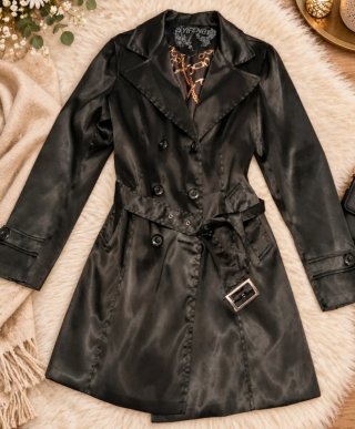 Gabardina de Raso Negra
