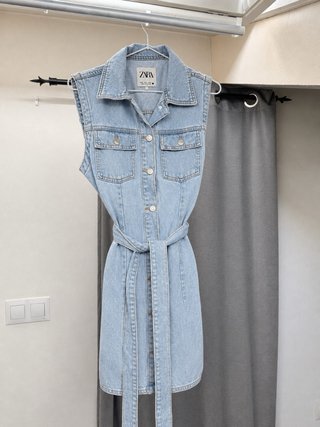 Vestido vaquero Zara azul