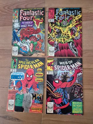 Comics americanos Spiderman y Fantastic Four