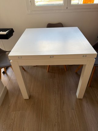 Mesa Blanca Extensible 90x90 a 180x90