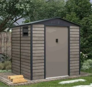 Caseta de jardín metálica Surrey de 4.07 m²