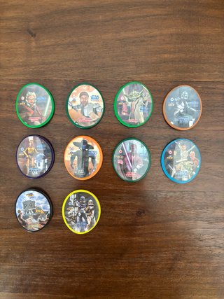 Lote 10 Tazos Star Wars The Clone Wars Matutano