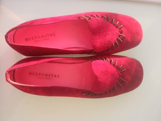 Mocasines Hispanitas Rojos Talla 38