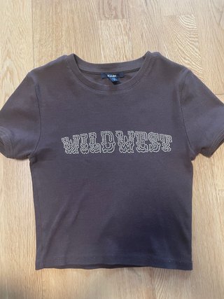 Camiseta Marrón Kiabi Talla XXS