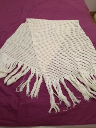 Chal de Ganchillo Blanco