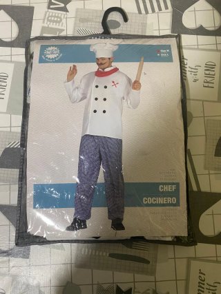 Disfraz de Cocinero Fiestas Guirca Talla M