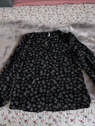 Blusa Mango Estampada Talla M