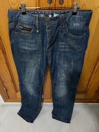 Pantalón Vaquero Blanco Talla 40