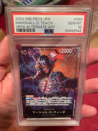 Carta One Piece Marshall D. Teach PSA 10