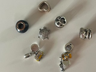 Lote de 7 Charms para pulsera Pandora