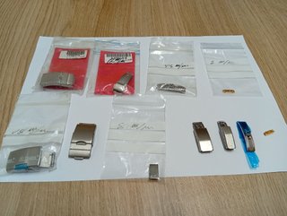 Lote de 10 cierres para correas de reloj