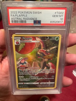 Carta Pokémon Flapple TG02 PSA10 SOLO hay 76 PSA10