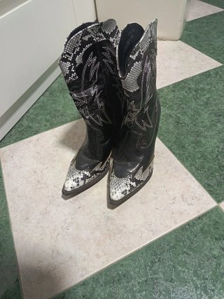 Botas Cowboy Estampado Serpiente