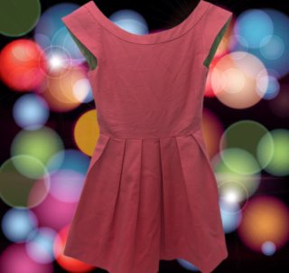 Vestido coral elegante falda plisada Zara T-S