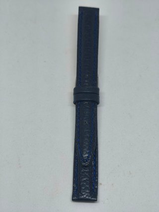 Correa de Reloj Seiko Piel Azul 15 mm Acero