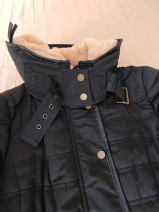 Abrigo negro mujer talla S