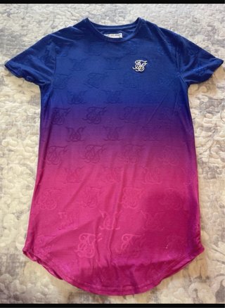 Camiseta SikSilk Degradada Azul y Rosa