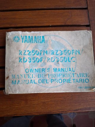 Manual Propietario Yamaha RZ250/RZ350/RD350