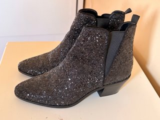Botines Zara con Glitter Negros