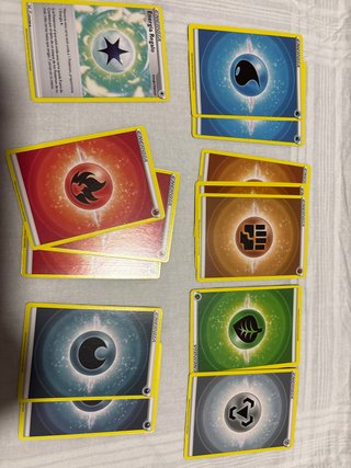 Lote de Cartas Pokémon Energía