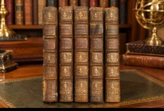 Colección de 5 libros antiguos del siglo XVIII