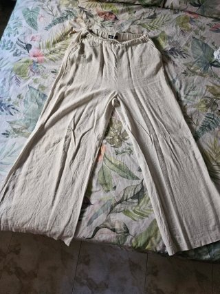 Pantalón de Lino Beige