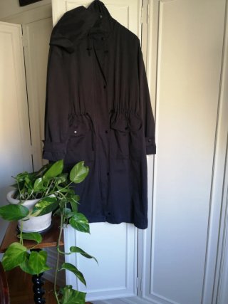 Trench Gabardina Zara Azul Marino