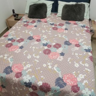 Funda Nórdica Reversible Flores Rosa