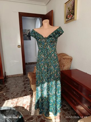 Vestido largo hombros descubiertos