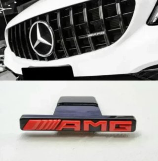 Logo Emblema AMG Mercedes Parrilla Panamericana