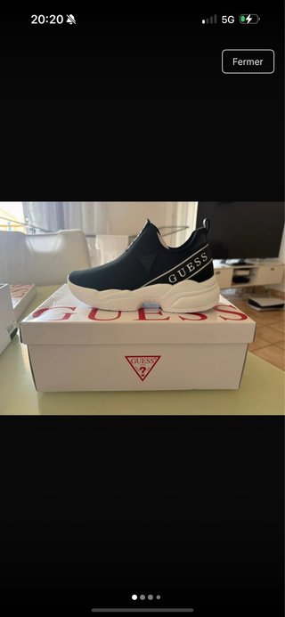 Bambas Guess Negras y Blancas