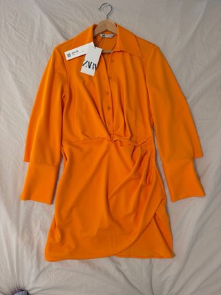 Vestido Naranja Zara