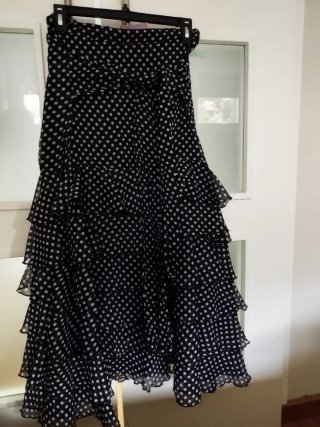 Falda Almatrichi Lunares con Volantes _ T38