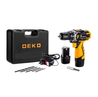 Taladro-Atornillador DEKO 12v 28Nm Maletín. NUEVO