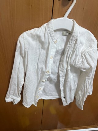 Camisa Blanca Cuello Mao