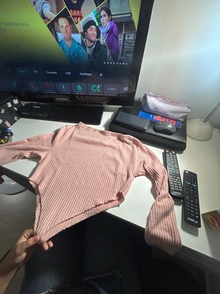 Top Rosa con Bajo en Pico