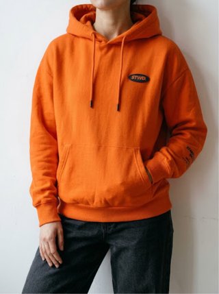 Sudadera Naranja Pull & Bear Talla XS