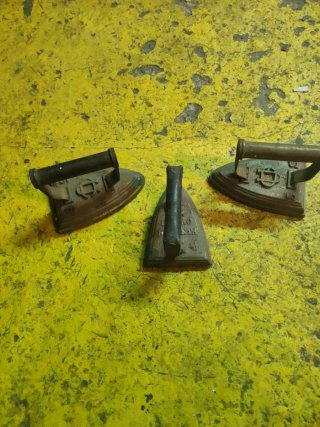 3 Planchas Antiguas de Hierro Fundido
