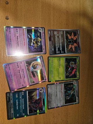 Lote 6 Cartas Pokémon Fábula Sombría