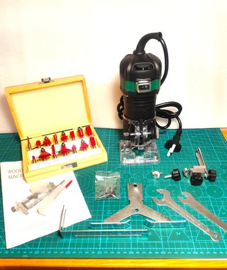 Fresadora Eléctrica 800w + Estuche 15 Fresas NUEVA