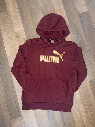 Sudadera con capucha Puma granate