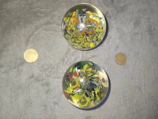 2 Pisapapeles Vintage Murano Tutti Frutti