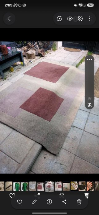 Alfombra con Diseño Geométrico.Grande.