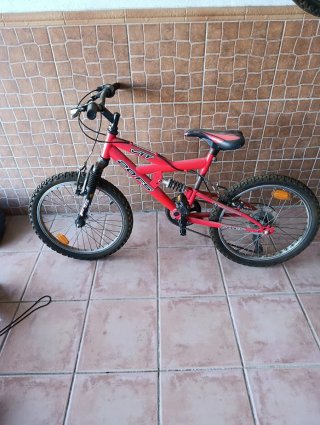 Bicicleta de Montaña Roja 20 pulgadas